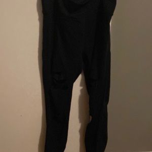 Black Slash Zyia leggings Size 6-8